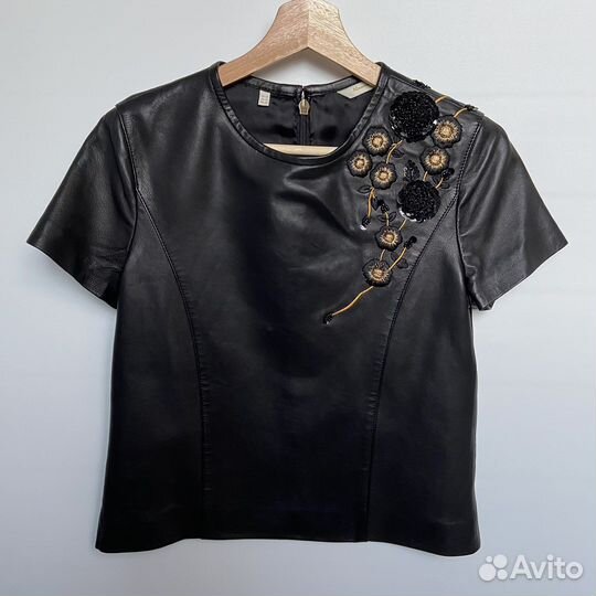 Кожаный топ Massimo Dutti, XS