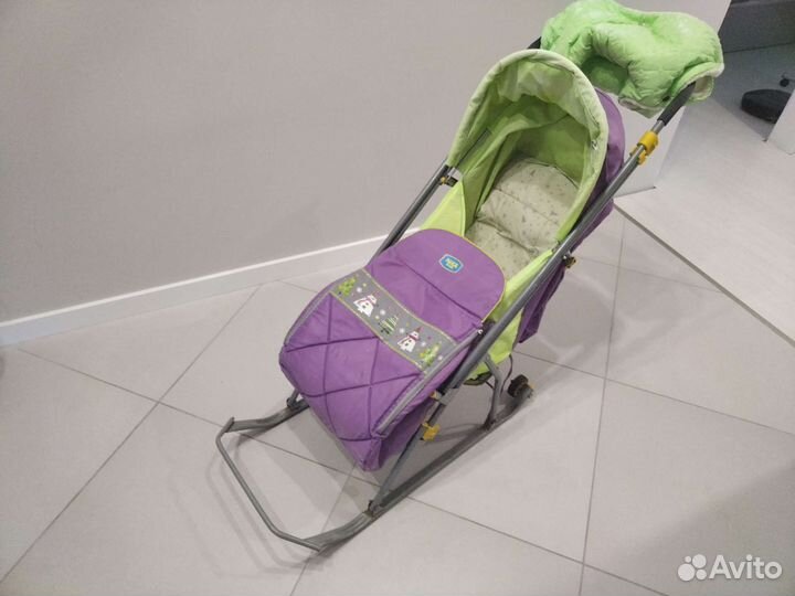 Детские санки коляска ника