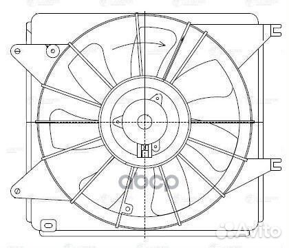 Вентилятор радиатора suzuki SX4 06- LFK 2479 luzar
