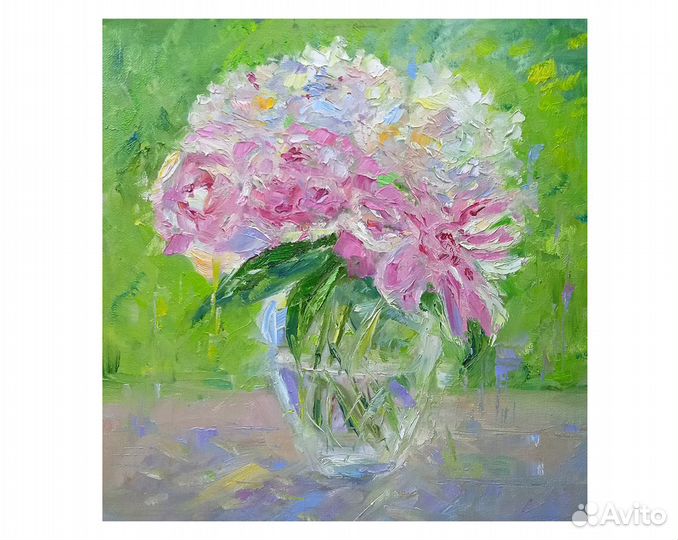 Картины маслом букет цветов