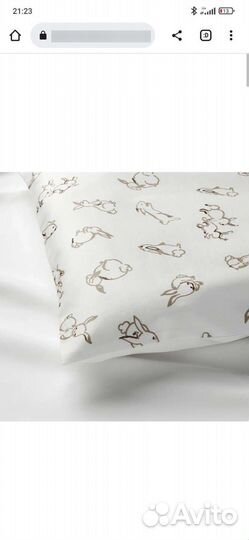 Детское постельное белье IKEA зайцы