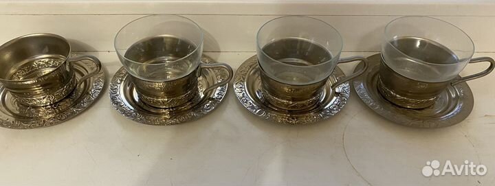 Чайная пара серябряные СССР