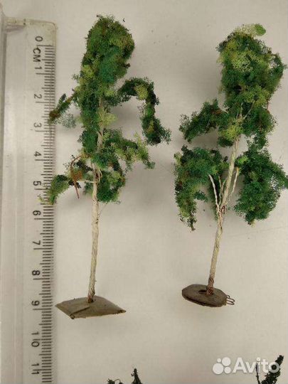 Железная дорога 16мм Березы самодельные 17шт