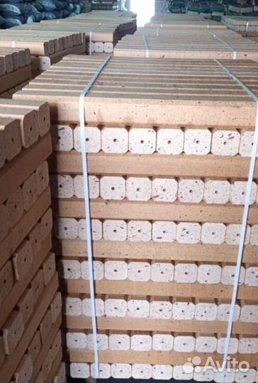 Прессованные шашки для поддонов 100x100мм