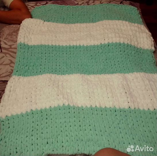 Плед детский вязаный ручная работа