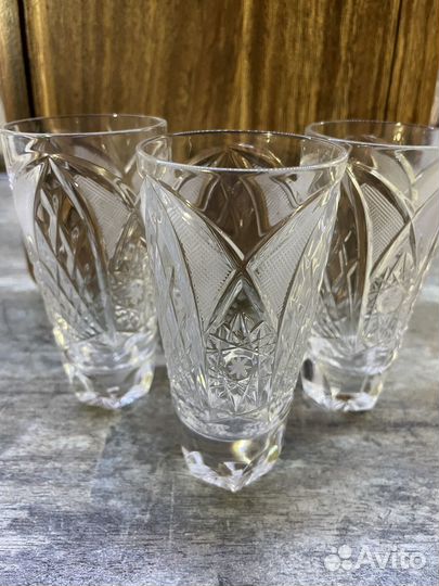 Хрустальные стаканы, фужеры СССР