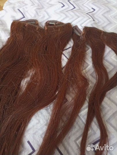 Волосы натуральные на трессе