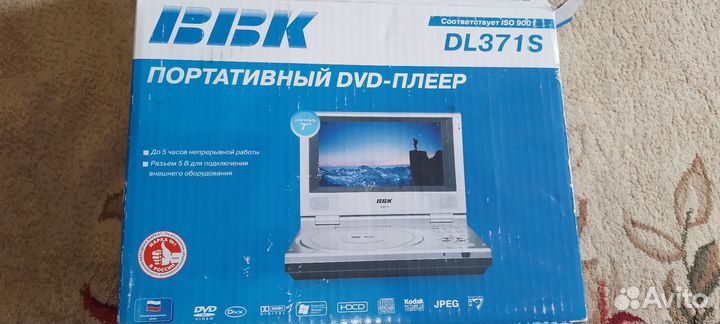 BBK. Портативный DVD плейер