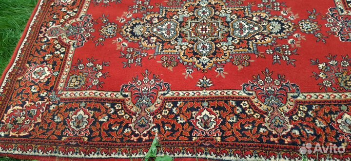 Винтажный Ковер СССР 136*200, шерстяной со стены