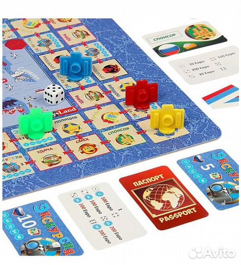 Настольная игра Путешествие по России