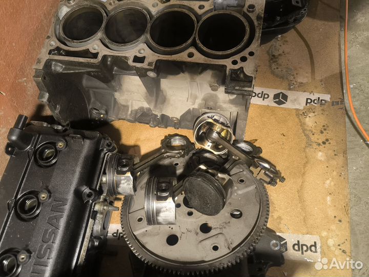 QR-25 двигатель от Nissan X-traill разобранный