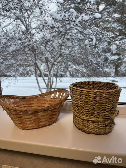 Корзинка (кашпо ) плетеная