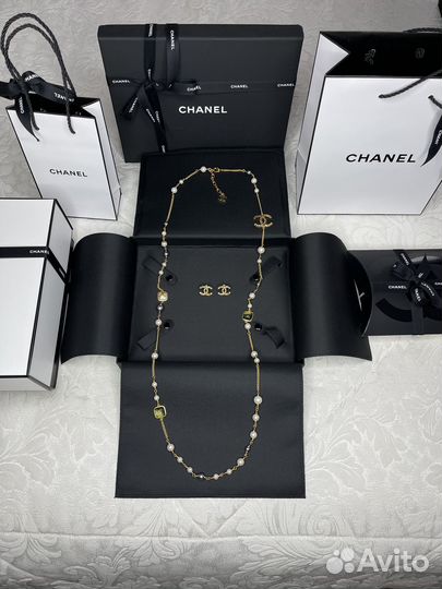 Колье сотуар Chanel жемчуг