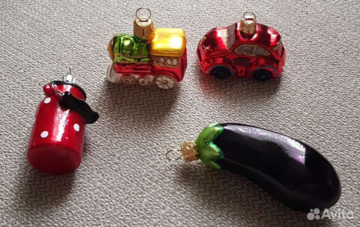 Ёлочные игрушки Польша стекло