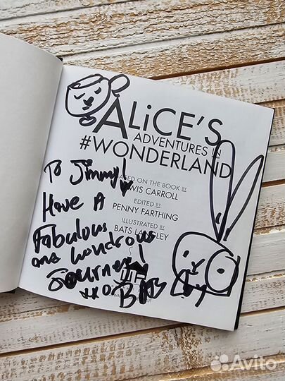 Алиса в стране чудес илл.Bats Langley-с автографом