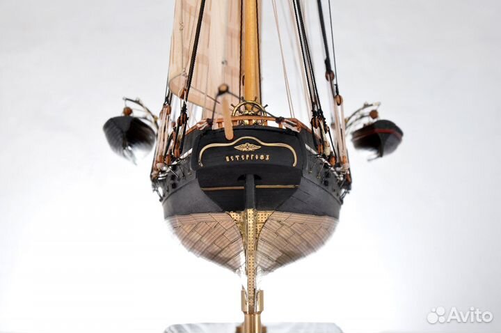 Модель Корабля - Люгер Петергоф, 1829 г., М1:72