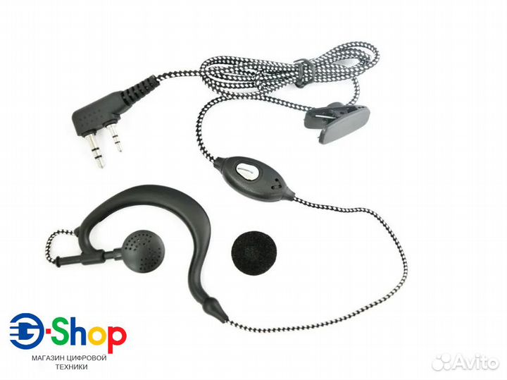Гарнитура для раций Baofeng/Kenwood в оплетке