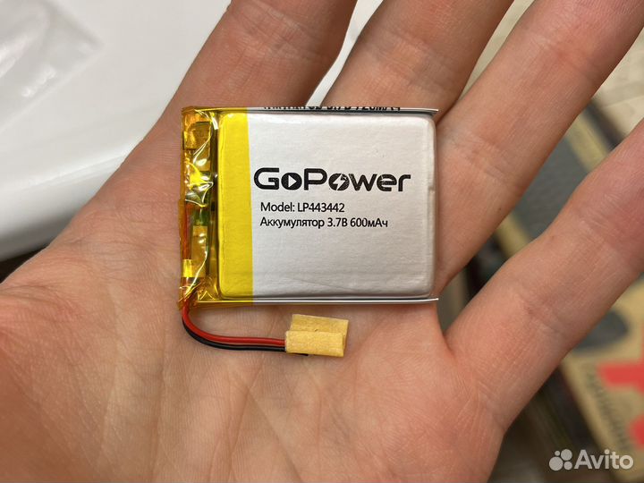 Аккумулятор Li-Pol LP443442 PK1 3.7V 600mAh