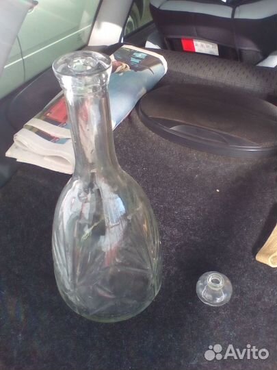 Графин стеклянный, 1 литр