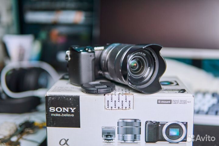 Камера Sony NEX 5R + 18-55mm + ремешок с коробкой