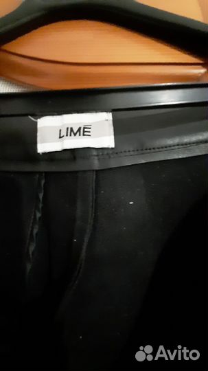 Кожаные брюки lime, m