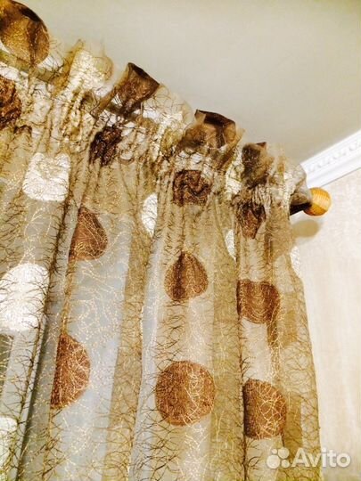 Комплект гардина и шторы