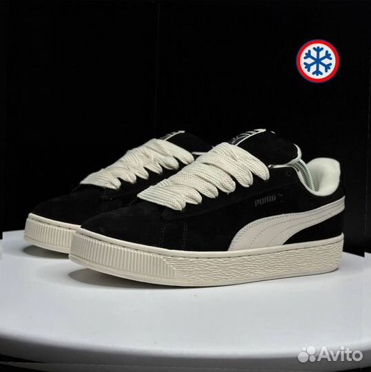 Кроссовки зимние Puma Suede XL black label