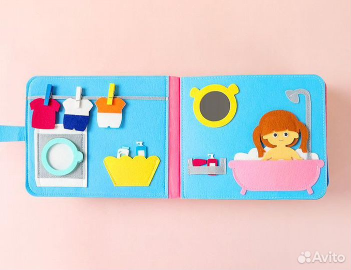 Развивающая книжка из фетра
