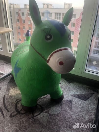 Игрушка прыгун ослик