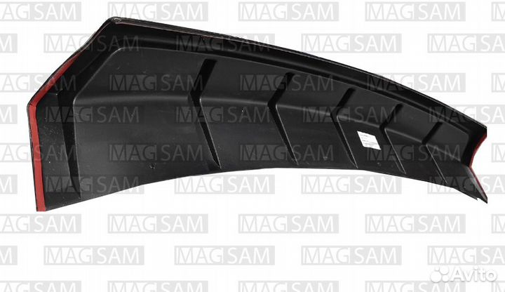 Диффузор заднего бампера Приора 2 седан черн гл