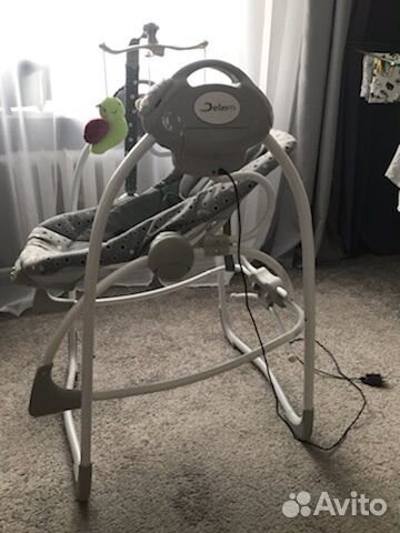 Детские электронные качели - шезлонг 2 в 1 Flappy