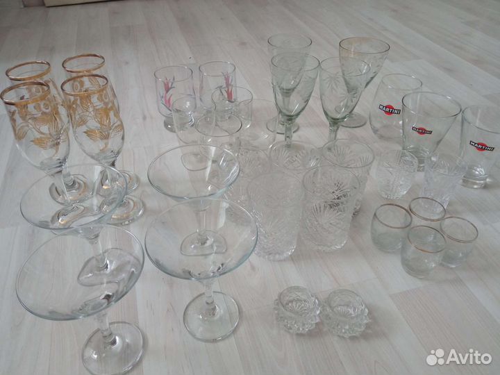 Бокалы фужеры рюмки СССР