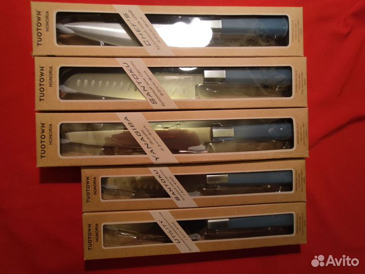 Набор кухонных профессиональных ножей,Немец сталь