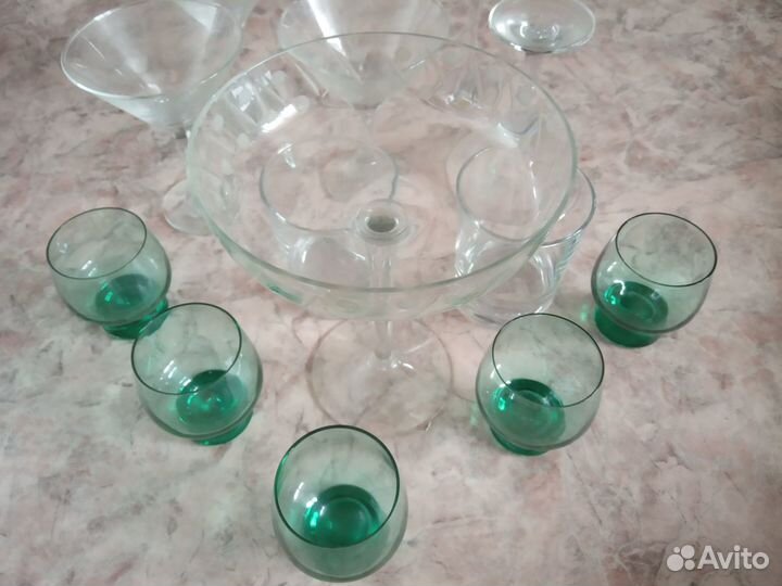 Бокалы фужеры конфетница