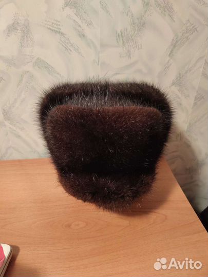 Норковая шапка кепка мужская