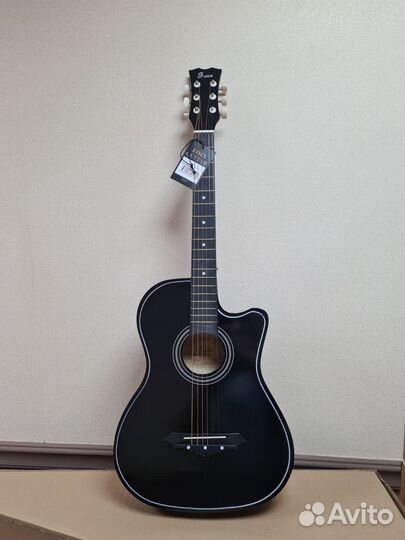 FFG-1038BK Акустическая гитара, черная, с вырезом