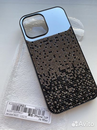 Чехол на iPhone 13 Pro Max (стразы)