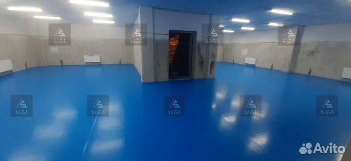 Борцовский ковер 8х8 одноцветный карманы