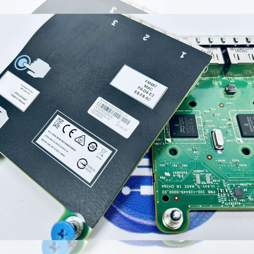 [0FM487] Сетевая Карта Dell Broadcom 5720 4-Ports 0fm487