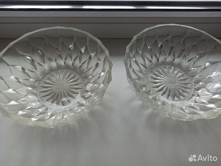 Конфетница / салатница СССР / хрусталь