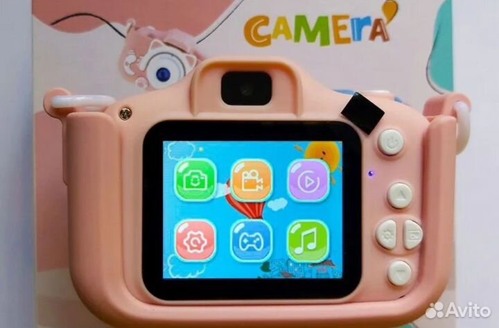 Детский фотоаппарат котик