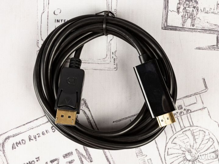 Кабель Exegate DisplayPort 20pin hdmi 19pin 1.8 м
