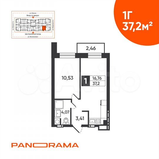 1-к. квартира, 37,2 м², 18/18 эт.