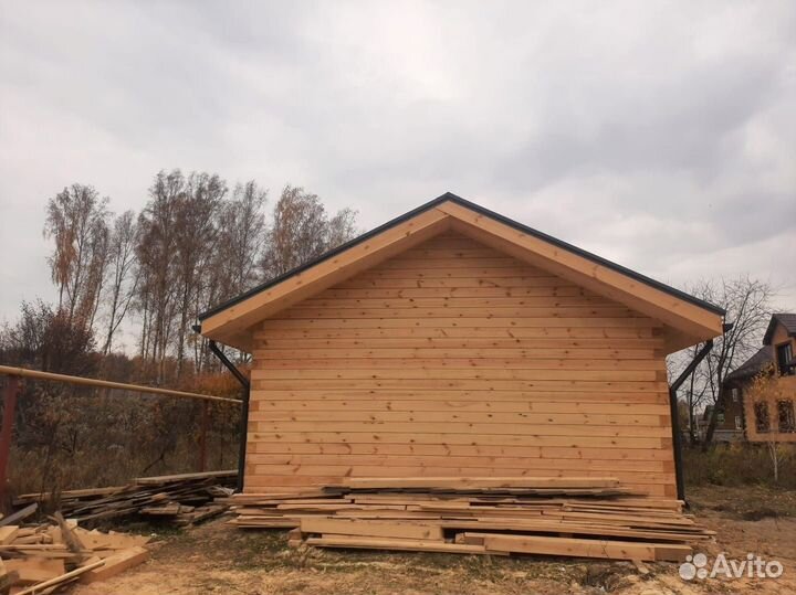 Дом 6 х 8 из бруса, под усадку