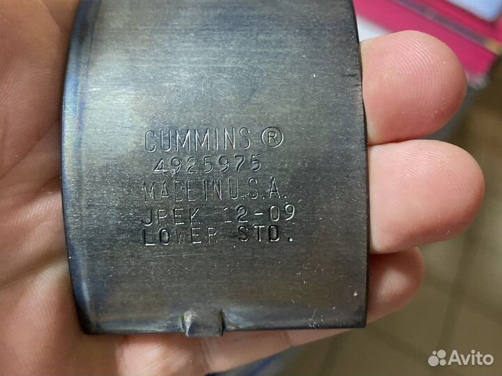 Вкладыш шатун Cummins ISX без егр ст к-т на шейку