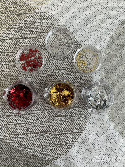 Блестки-порошок для ногтей