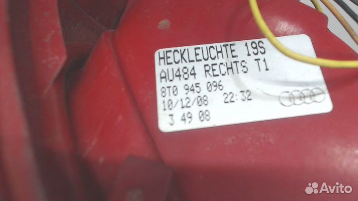 Фонарь (задний) Audi A5, 2009