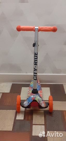 Самокат детский трехколесный бу