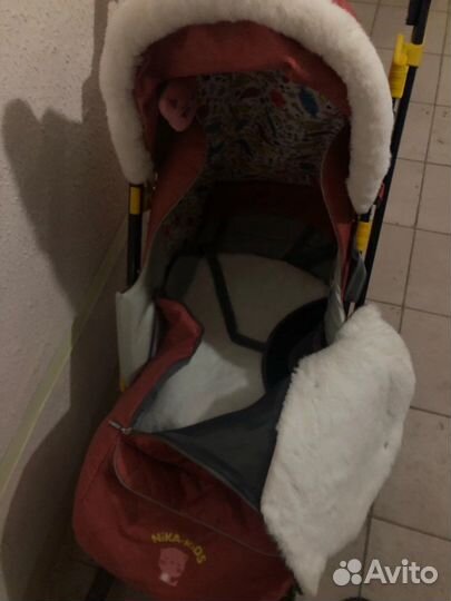 Санки коляска ника kids