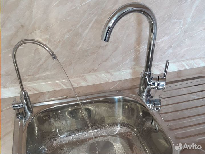 Установка фильтров для воды Аквафор,Гейзер,Барьер